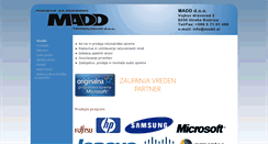 Desktop Screenshot of madd.si