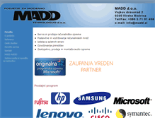 Tablet Screenshot of madd.si